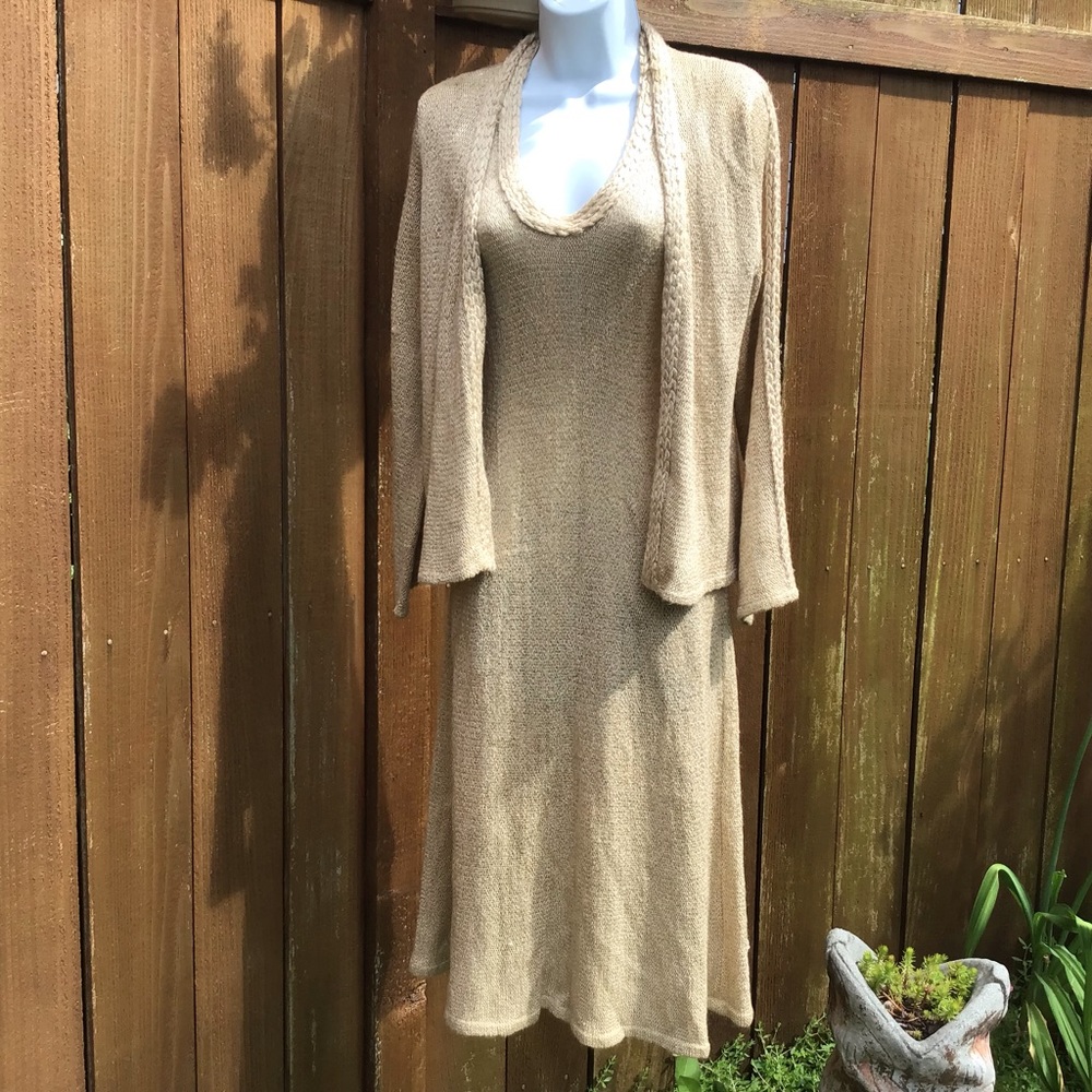 Vintage 70’s Mary Farrin Knit Dress Set 2 Piece